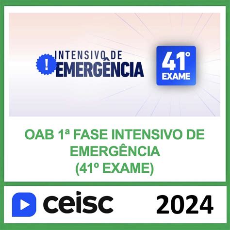 Rateio Oab Fase Exame Intensivo De Emerg Ncia Ceisc