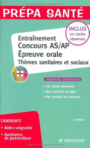 Entraînement Epreuve orale Concours AS AP Thèmes sanitaires et