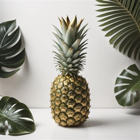 premium photo pineapple background