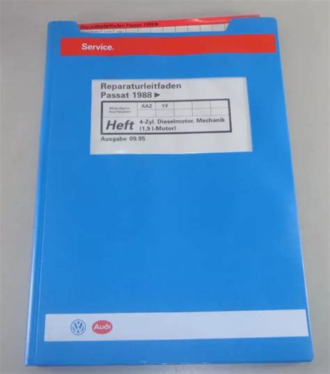 Manuale Officina Vw Passat B3 Da 1988 4 Zyl Motore Diesel 1 9l Motore Di 9 1995 Eur 22 69