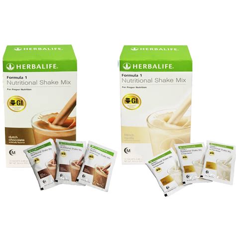 Herbalife Nutional Shake Mix Formula 25g X 22 Sachets Box Shopee