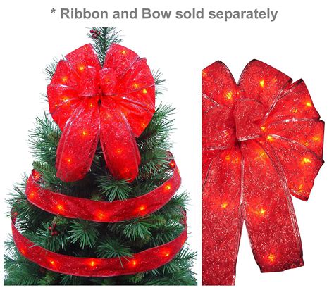 Starlite Creations Led Christmas Décor Tree Topper Bow Lights 36