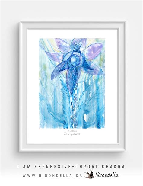 Chakra Art Healing Chakra Poster Throat Chakra Wall Art - Etsy