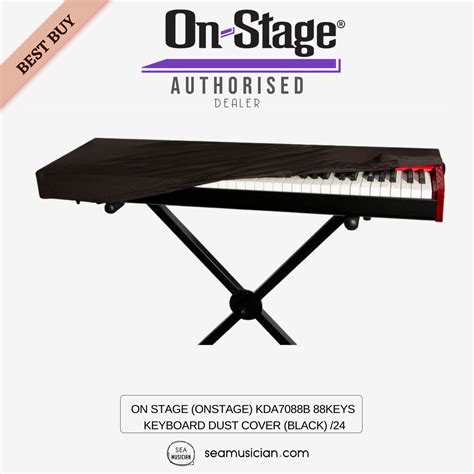 ON-STAGE KDA7088B 88KEYS KEYBOARD DUST COVER BLACK COLOR I SEAMUSICIAN