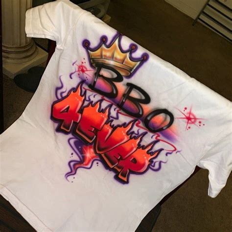 Airbrushed Tigg Custom T Shirt Personalized With Any Name Etsy