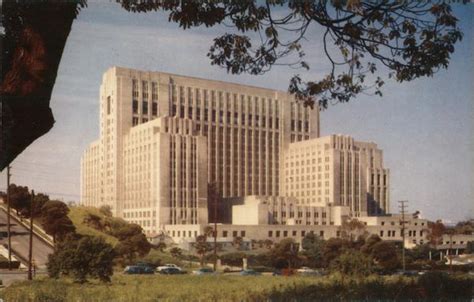 Los Angeles County General Hospital California Hubert A Lowman Postcard