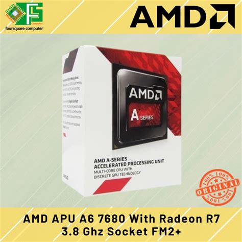 Jual Amd Apu A8 7680 3 8 Ghz With Radeon R7 Graphics Fm2 Baru Resmi Shopee Indonesia