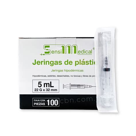 Jeringa De 5mL C Aguja 22Gx32 Negra Sensimedical Consorcio