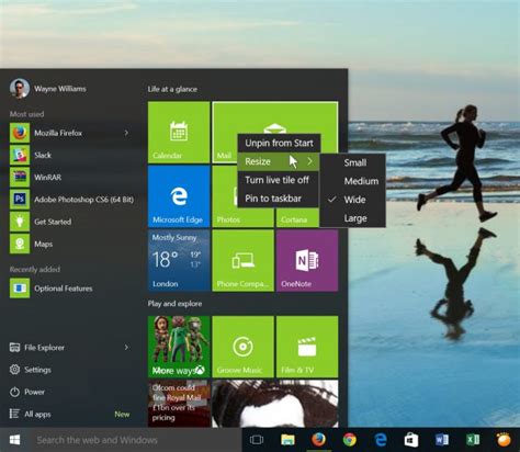 customize  windows  start menu betanews