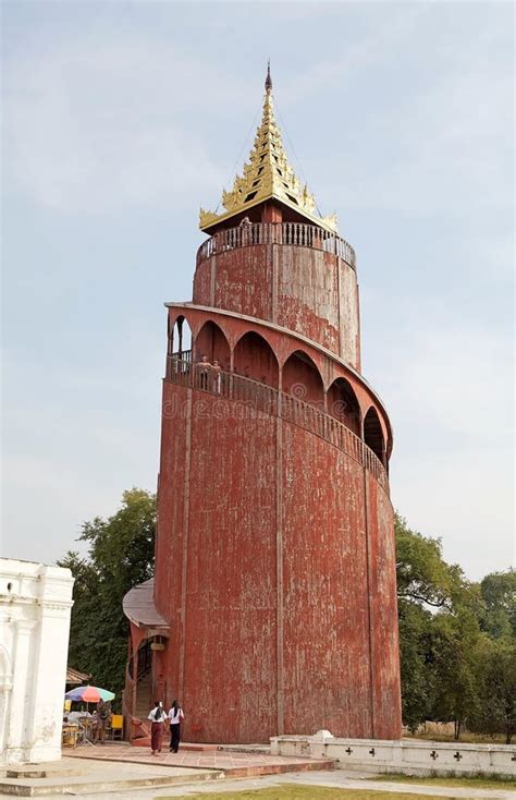 Tower Of Mandalay Palace Architecture Editorial Stock Photo - Image of wood, building: 42852753