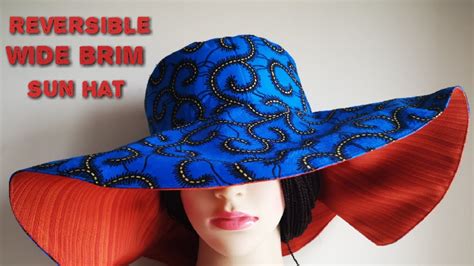 How To Make A Reversible Wide Brim Sun Hatsummer Hatholiday Hat