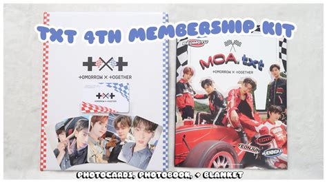 Unboxing Txt Official Fanclub Moa Membership Kit Th Ver Fast