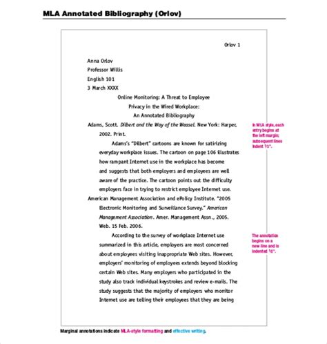 How To Write Annotated Bibliography Mla Style