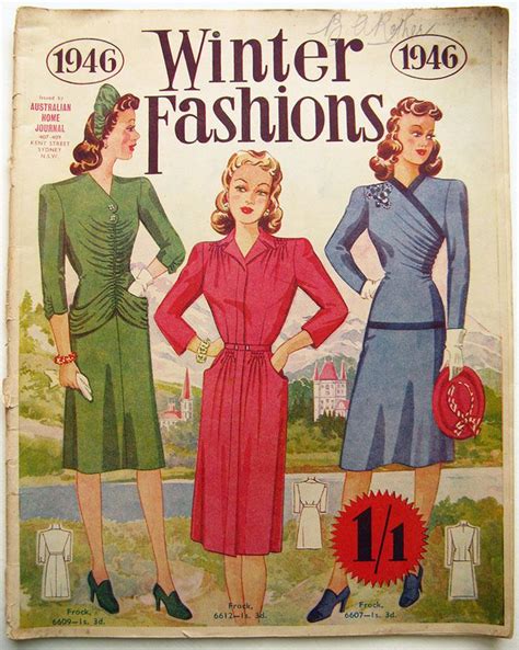 Australian Home Journal Winter Fashions Pattern Catalogue S