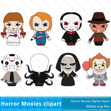 Horror Movies Clipart Halloween Clipart Digital Cliparts Cute Halloween ...