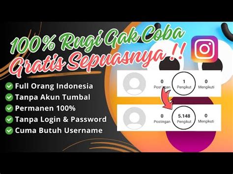 Gratis Tanpa Batas Cara Mendapatkan Banyak Followers Instagram Gratis