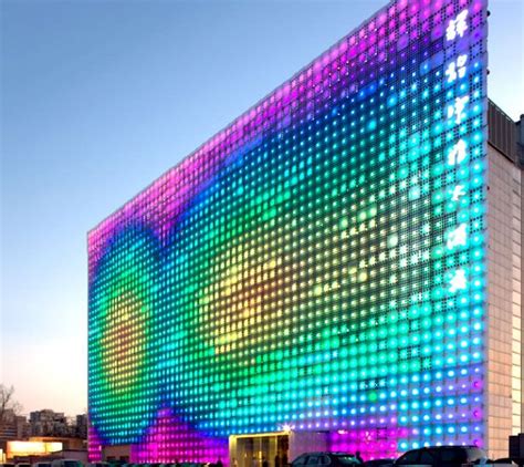 Dazzling And Interactive Media Facades Facade Lighting Facade