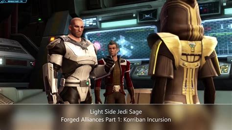 SWTOR LIGHT Female Jedi Consular Forged Alliances Part 1 Korriban