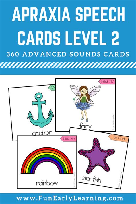 Apraxia Speech Cards Set Level 2 Early Sounds For Speech Therapy