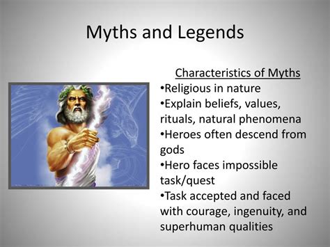 Ppt Myths And Legends Powerpoint Presentation Free Download Id2712295