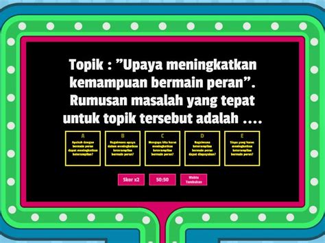 Kuis TEKS KARYA ILMIAH Gameshow Quiz