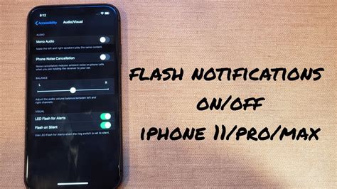 IPhone 11 Pro Max LED Flash For Alerts On Off YouTube