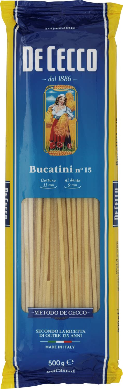 De Cecco Pasta Bucatini No G Pasta Vin Med Mere Dk