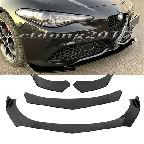 For Alfa Romeo Giulia 2017 2021 Front Bumper Lips Body Kit Splitter