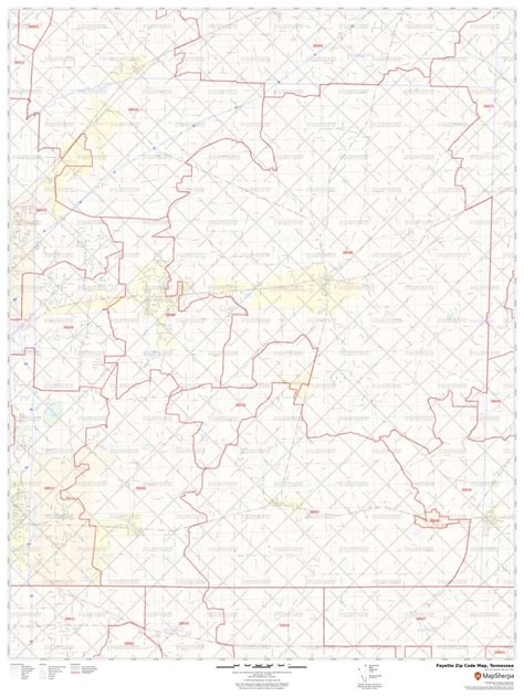 Fayette County Zip Code Map