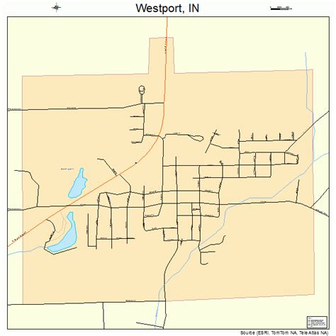 Westport Indiana Street Map 1883276