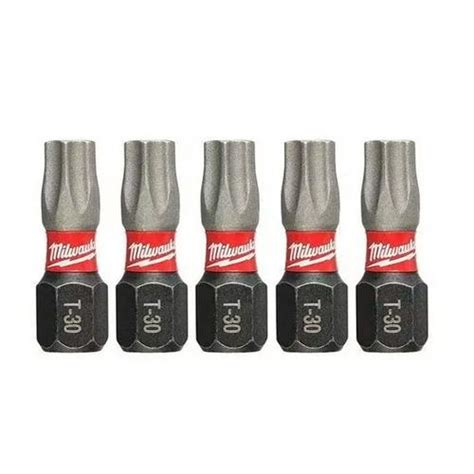 Milwaukee Punta Atornillar Torx T 30 X25mm 5 Unidades Centro De