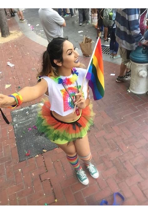 Pin By Annie Rivera On Queer Last Line Pride Parade Outfit Pride