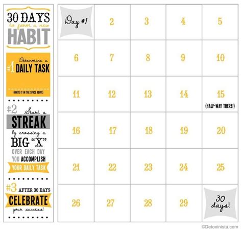 Workout Challenge Calendar 30 Day Excel Template | Workout calendar ...