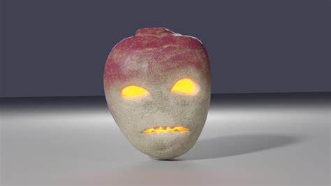 Turnip Jack-O-Lantern 3D Model - TurboSquid 1963790