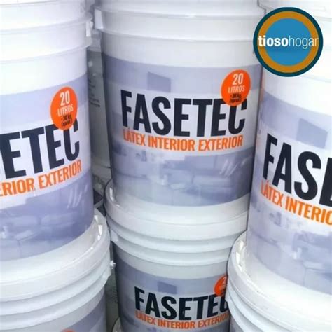 Latex Blanco Polacrin Fasetec 20 Lts Apta Yeso Hormigon Ladrillos