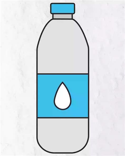 How To Draw Water Bottle Eighth Step Water Drawing Water Bottle