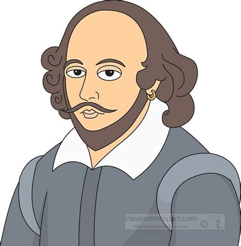 People Clipart William Shakespeare Portrait Clipart