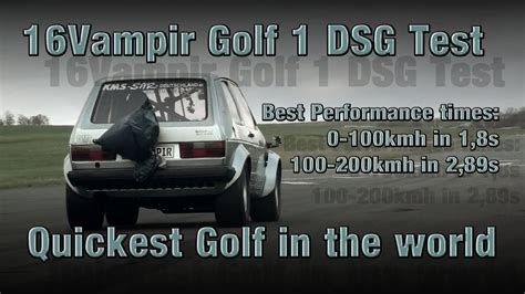 16Vampir VW Golf Mk1 1000HP DSG 4Motion YouTube