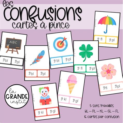 Confusions Sons Complexes Clv Cartes Pince