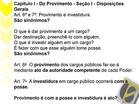 Regime Jur Dico Dos Servidores P Blicos Lei Aula Ppt