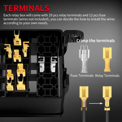 Snapklik Daiertek V Relay Box Slots Fuse Relay Block Slots