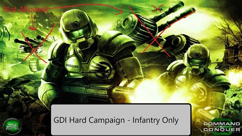 C C Tiberium Wars Gdi Part Infantry Only Hard Campaign Youtube