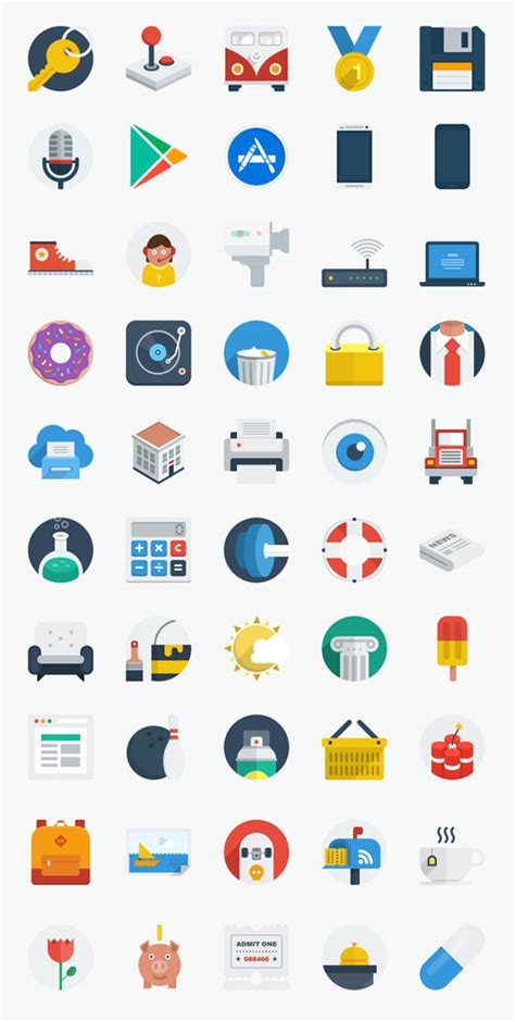 Free Flat Icons Sets for UI Design | Icons | Graphic Design Junction