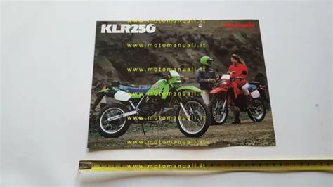 KAWASAKI KLR 250 1985 Enduro Depliant Originale INGLESE Moto Brochure