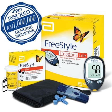 Abbott Freestyle Freedom Lite Glucose Meter With S Test Strips Lazada