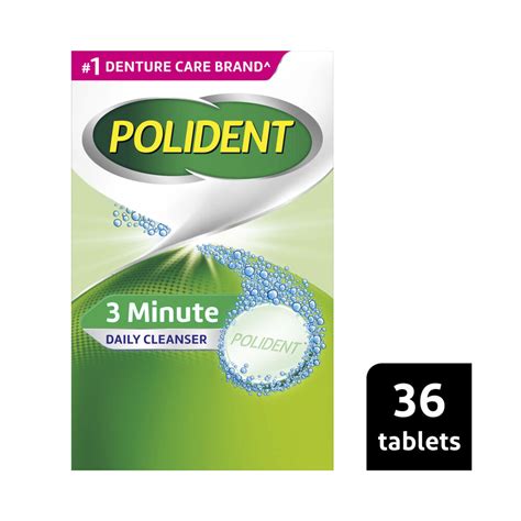 Buy Polident 3 Minute Daily Cleanser For Dentures And Partials 36 Pack