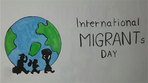 Poster On International Migrants Day | Drawing & Painting Migration Day ...