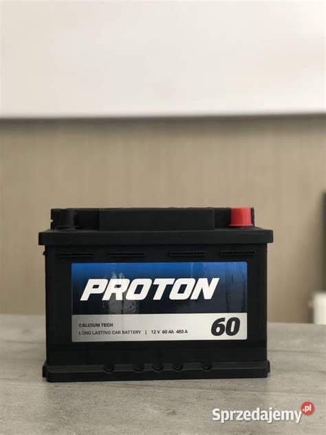 Akumulator PROTON 60Ah 480A Niski Prawy Plus Białystok Sprzedajemy pl