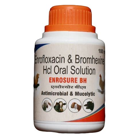 Enrofloxacin Bromhexine Hcl Veterinary Oral Solution Treatment