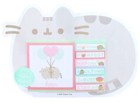 Pusheen Notes Na Psac St L Samolepky Za K Allegro